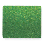 Shamrock Green (NOT Real) Glitter Print Mouse Pad