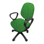 Shamrock Green (NOT Real) Glitter Print Office Chair Cover