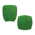 Shamrock Green (NOT Real) Glitter Print Office Chair Cover