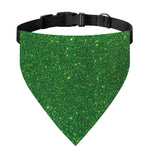 Shamrock Green (NOT Real) Glitter Print Over The Collar Dog Bandana