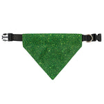 Shamrock Green (NOT Real) Glitter Print Over The Collar Dog Bandana