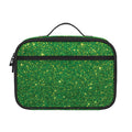 Shamrock Green (NOT Real) Glitter Print Portable Lunch Bag