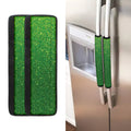 Shamrock Green (NOT Real) Glitter Print Refrigerator Handle Covers
