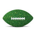 Shamrock Green (NOT Real) Glitter Print Rugby Ball