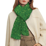 Shamrock Green (NOT Real) Glitter Print Scarf