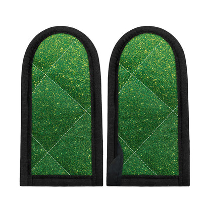 Shamrock Green (NOT Real) Glitter Print Skillet Handle Cover