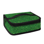 Shamrock Green (NOT Real) Glitter Print Small Lunch Bag