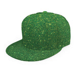 Shamrock Green (NOT Real) Glitter Print Snapback Cap