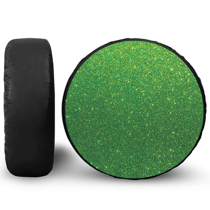 Shamrock Green (NOT Real) Glitter Print Tire Cover