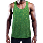 Shamrock Green (NOT Real) Glitter Print Training Tank Top