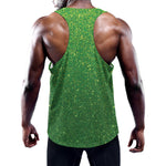 Shamrock Green (NOT Real) Glitter Print Training Tank Top