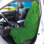 Shamrock Green (NOT Real) Glitter Print Waterproof Car Seat Cover