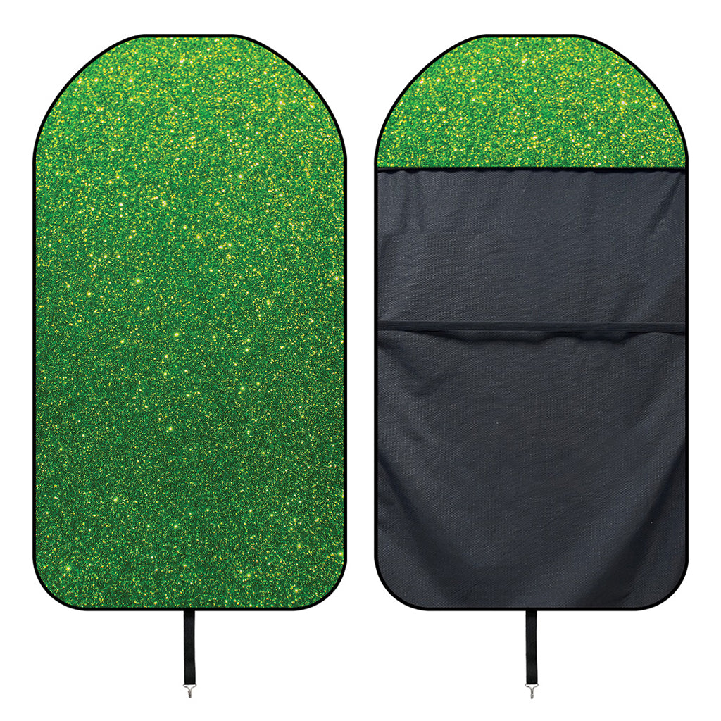 Shamrock Green (NOT Real) Glitter Print Waterproof Car Seat Cover