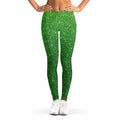 Shamrock Green (NOT Real) Glitter Print Women's Leggings