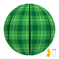 Shamrock Green Plaid Pattern Print Basketball