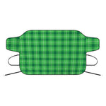Shamrock Green Plaid Pattern Print Car Windshield Snow Cover