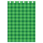 Shamrock Green Plaid Pattern Print Curtain
