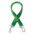 Shamrock Green Plaid Pattern Print Dog Seat Belt