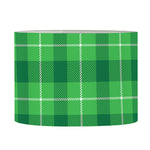 Shamrock Green Plaid Pattern Print Drum Lamp Shade