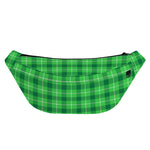Shamrock Green Plaid Pattern Print Fanny Pack