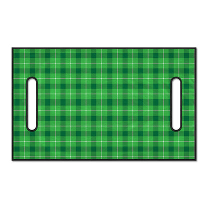 Shamrock Green Plaid Pattern Print Golf Cart Seat Cover