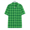 Shamrock Green Plaid Pattern Print Hawaiian Shirt