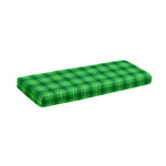 Shamrock Green Plaid Pattern Print Piano Keyboard Cover