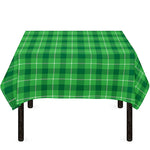 Shamrock Green Plaid Pattern Print Tablecloth