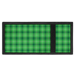 Shamrock Green Plaid Pattern Print Trifold Wallet