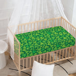 Shamrock Leaf St. Patrick's Day Print Baby Crib Sheet