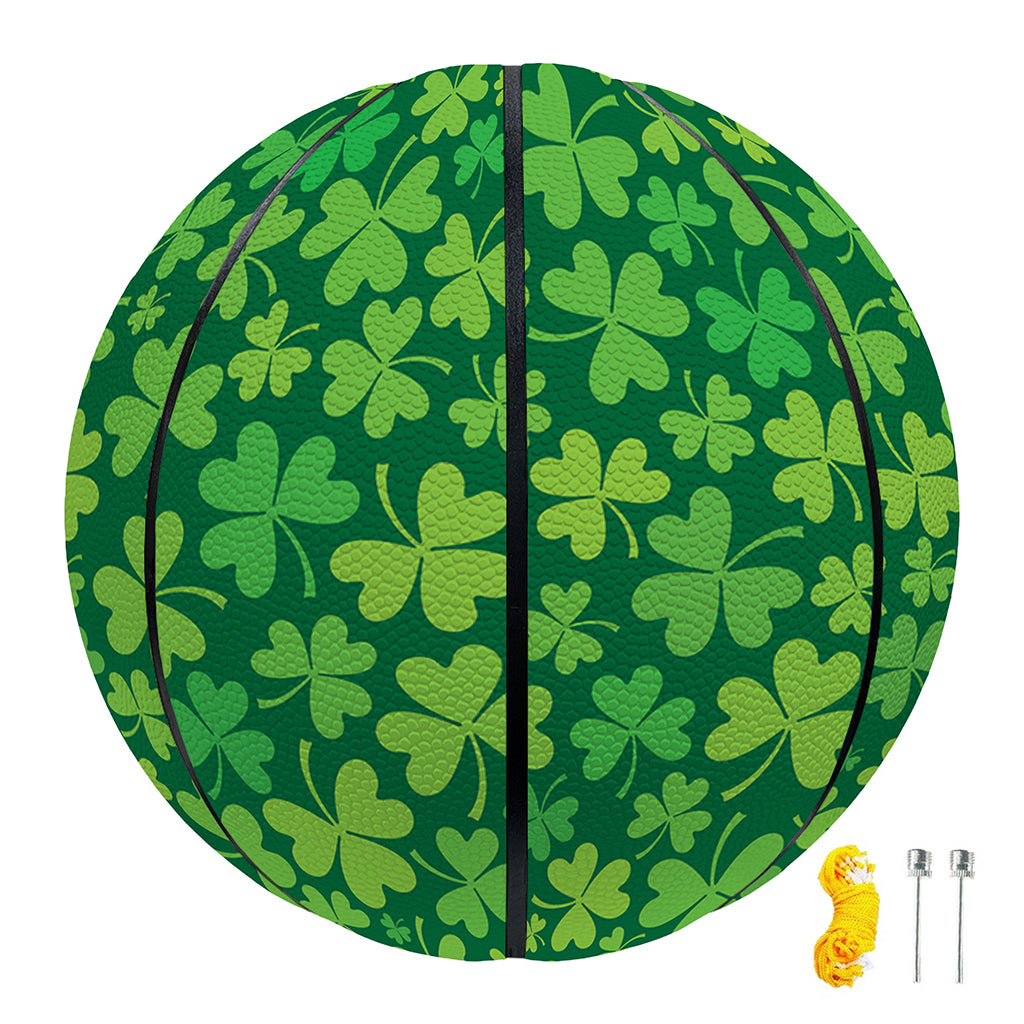 Shamrock Leaf St. Patrick's Day Print Basketball