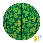 Shamrock Leaf St. Patrick's Day Print Basketball