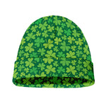 Shamrock Leaf St. Patrick's Day Print Beanie
