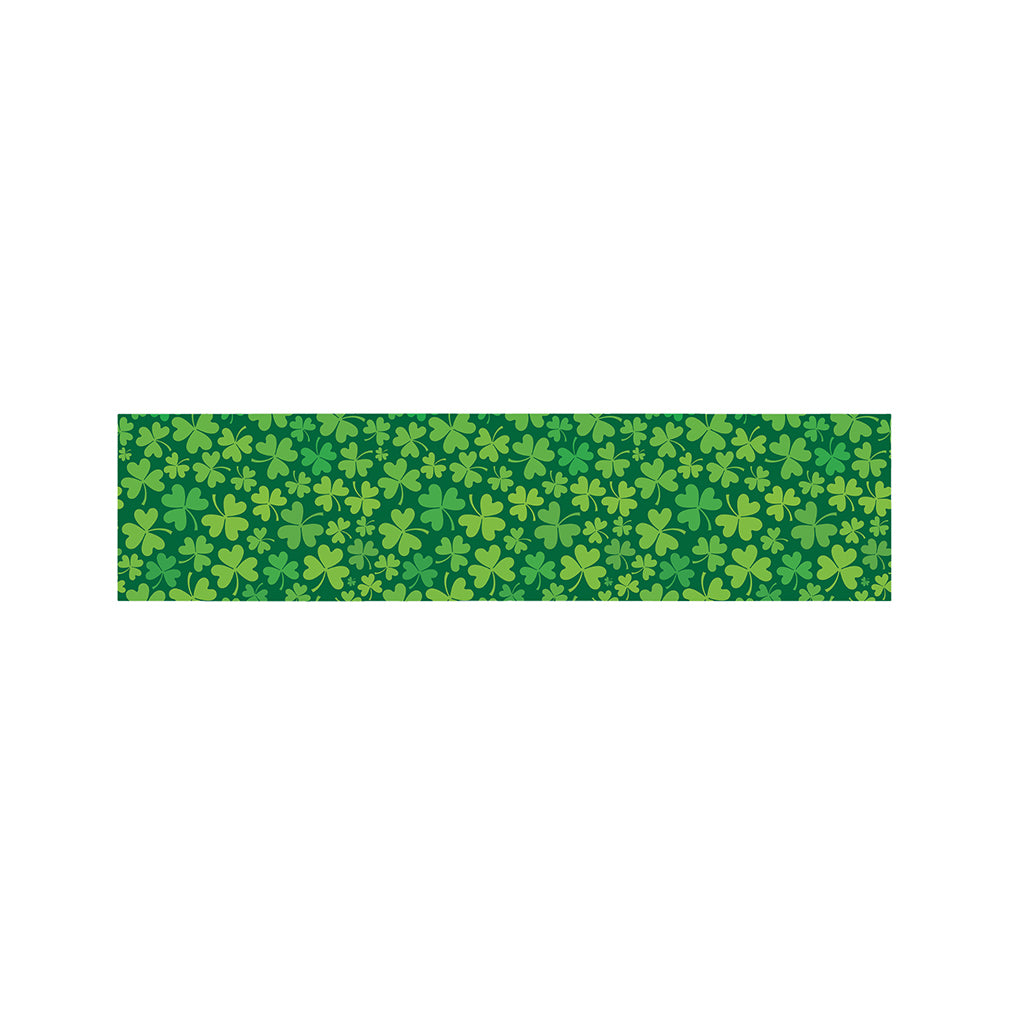 Shamrock Leaf St. Patrick's Day Print Bed Runner