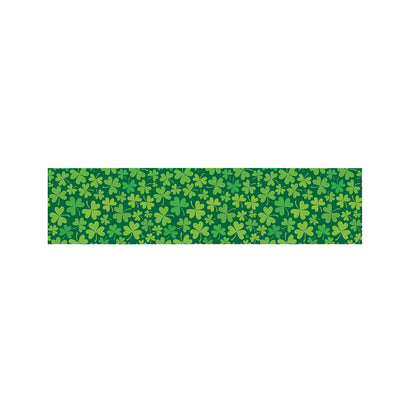 Shamrock Leaf St. Patrick's Day Print Bed Runner