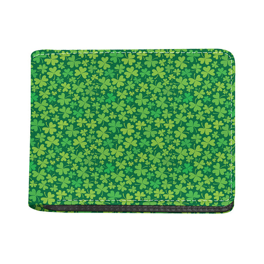Shamrock Leaf St. Patrick's Day Print Bifold Wallet