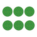 Shamrock Leaf St. Patrick's Day Print Coaster Set