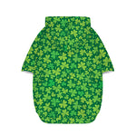Shamrock Leaf St. Patrick's Day Print Dog Zip Up Hoodie