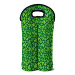 Shamrock Leaf St. Patrick's Day Print Double Neoprene Wine Tote