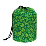 Shamrock Leaf St. Patrick's Day Print Drawstring Makeup Bag
