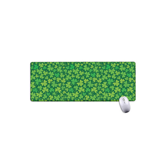 Shamrock Leaf St. Patrick's Day Print Extended Mouse Pad