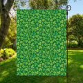Shamrock Leaf St. Patrick's Day Print Garden Flag