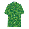 Shamrock Leaf St. Patrick's Day Print Hawaiian Shirt