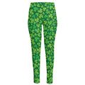 Shamrock Leaf St. Patrick's Day Print High-Waisted Pocket Leggings