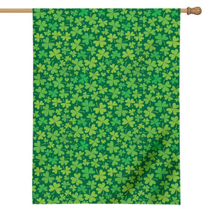 Shamrock Leaf St. Patrick's Day Print House Flag