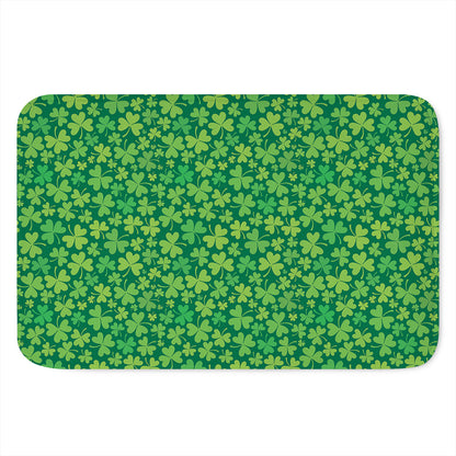 Shamrock Leaf St. Patrick's Day Print Indoor Door Mat