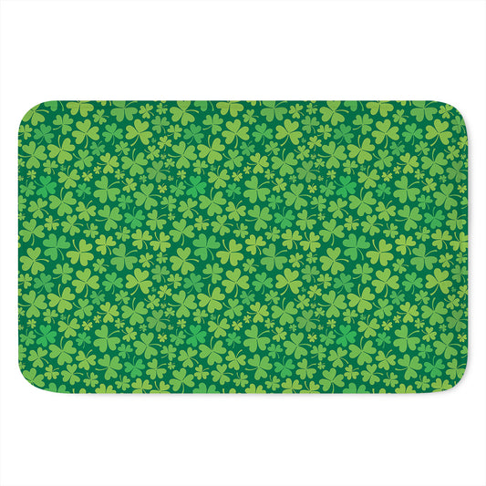 Shamrock Leaf St. Patrick's Day Print Indoor Door Mat