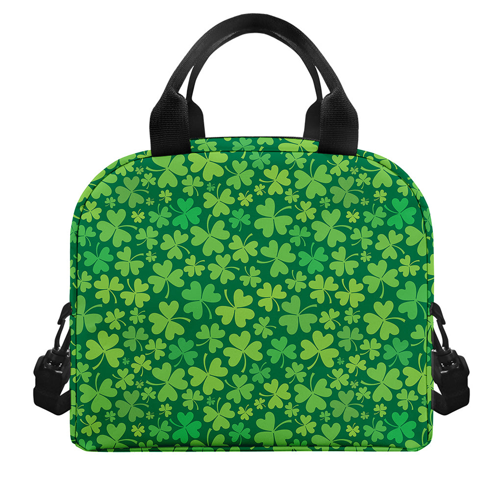 Shamrock Leaf St. Patrick's Day Print Insulated Lunch Bag