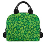 Shamrock Leaf St. Patrick's Day Print Insulated Lunch Bag