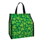 Shamrock Leaf St. Patrick's Day Print Insulated Lunch Tote